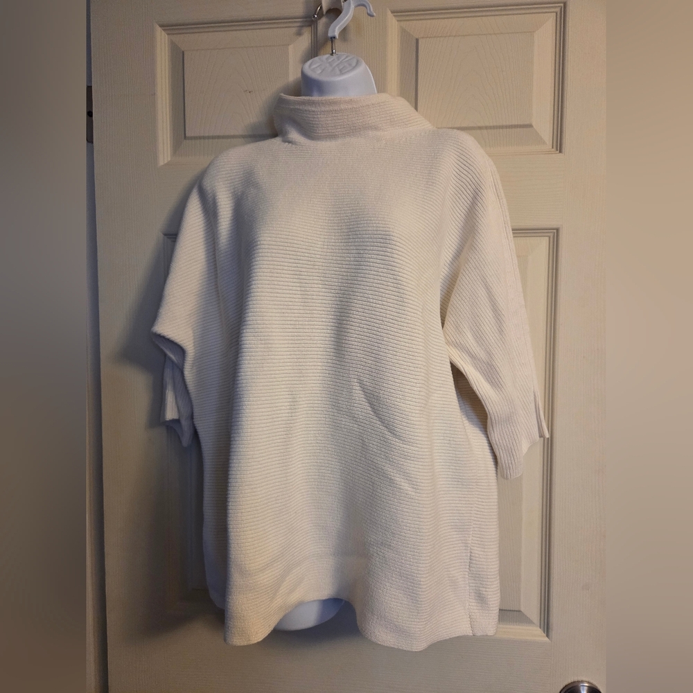 Land's End White Sweater Size 1X